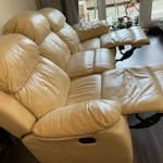 Leather 3 seater recliner sofa In mint and saleable condition, bought for £800 TW7