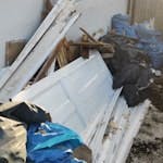 Bags of rubble, wood, carpet About 30 bags of rubble and wood, a radiator, carpet, underlay, a toilet, assorted wood, door N4