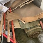 Boxes, carpet and underlay Carpet, underlay and cardboard boxes IG2