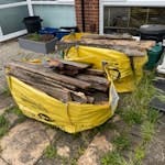 2 Hippo Midi Bags 2 hippo bags filled with waste from pulled up decking, old wood probably not usable TW12