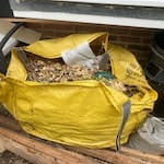 Hippo Bag - Garden Waste etc. Hippo Bag
mostly plant cuttings & leaves
some plastic plant pots
some packaging
one bird feeder the squirrels destroyed RH16