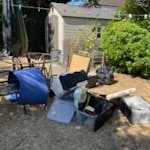 Garden furniture and household Garden table 2 chairs and umbrella
Old mirror
Old shredder
Several damaged pictures
Box of old shoes
Yoga mat
Shelving trolley
Old strummer
Boxes and general cardboard and broken plastic storage boxes
Quality basketball hoop (freestanding )
Old clothes SM1