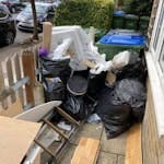 Small Refurb Waste and Fridge Small amount of waste from a refurb clearance + fridge.  All in small front garden adjacent to pavement. After 4pm better. SE10