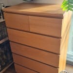 Chest of drawers Ikea tall chest of drawers. In perfect condition. 80w x 120h x 49d (cm) E8