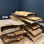 cardboard boxes flattened cardboard boxes W14
