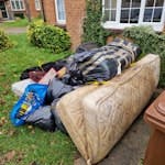 sngl/dbl mattress/chair/bags single & double mattress, office chair, black bags with general rubbish WD6