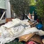 garden and household waste mattress, bed frame, trampoline, garden waste, old curtains, cardboard boxes, cushions SE24