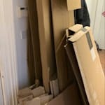 Flattened cardboards Big and medium IKEA and JYSK etc flattened cardboard boxes + some foam plastic L15