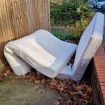 2 Large Mattresses 2 dbl/king sized mattresses fly tipped/dumped next to our bin store SE26
