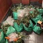 bags of waste and cardboard bags of waste and cardboard (green bags to be kept by customer - to be tipped in loose to vehicle) E8