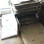 House move cardboard boxes etc We recently moved house and have the boxes and packing material ready for collection. The boxes have been folded down. There are around 8 boxes of paper and bubble wrap too. SO22