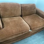 Sofa Brown sofa - used and worn but could be reused BN41