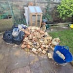 builder waster, rubble bricks as seen, bags of rubble and small bit of plasterboard MK40