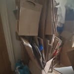 packed down cardboard boxes folded up cardboard boxes, packed into 4 cardboard boxes. can be recycled or reused, will be left outside house for collection N17