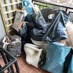 bags of builders waste 2 WCs and bags of general waste from refurb of 2 bathrooms ( no plasterboard) tiles, packaging etc. NW6