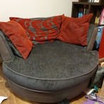 3 seater sofa and loveseat A 3 seater sofa and loveseat, both 7 years old with firetags. Some scuff marks. Might need disassembling E13