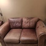 2 seater leather sofa TW9