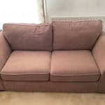 Brown sofa bed Brown sofa bed in working condition. Slightly worn on the arms. CR2
