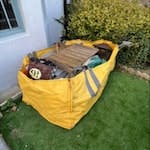 hippo mega bag, largely timber hippo sack containing timber, some metal, tiles and small amount of rubble SE14