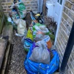 Bags of soil and garden waste Approx 30 bags of garden soil, a couple of turf off-cuts and 2-3 medium wooden garden sleepers. SE4