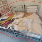 used furniture and bag rubber bed frame x 2, mattress x2 , table x 2 , cabinet x 1, bag rubber x 10 ,  Heater x1 , TV x1 , a lot pallet. details please see the photo B38