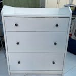 Chest of drawers and desk IKEA chest of drawers and a solid wood vintage writing desk CF14