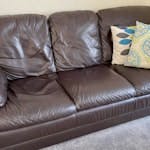 3 seats sofa 3 seats leather sofa with no valid fire label. BS21