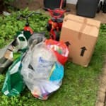 couple of bags of rubbish junk boxes N21