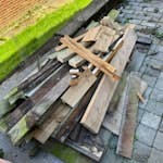 Wood & Fencing Materials Wood Waste from fitting a new Fence - There is a bulk bag here - but not to be taken - just the Wood in the photo CM16