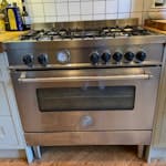 Great condition range cooker Will need a few strong arms to get out the house. Large range cooker but great condition, needs only new thermostat N19
