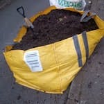 hippo bag of garden soil a hippo bag + half full mega bag. on road. easy access. ideal for top soil in garden. easy parking. SE27
