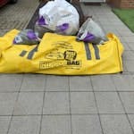 Hippo bag of garden waste Hippo bag not full to the brim, maybe half full or over? Has soil, little rocks, empty bags and artificial grass off cuts along with 2 small bags or little rocks. Collection whenever no rush. RH12