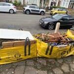 Garden waste in 3 bags Mainly garden waste and a small amount of household waste SE4